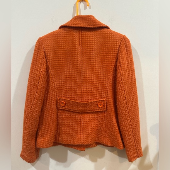 Rafaella Women's Orange Textured Blazer - Picture 6 of 8